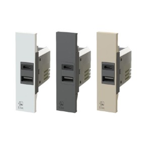Presa USB 3.0A per serie Bticino Living Now 4Box 4B.K.USB.30