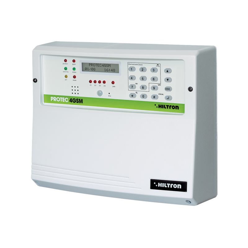 Centrale 4 zone con combinatore GSM IR incorporato Hiltron PROTEC4GSM