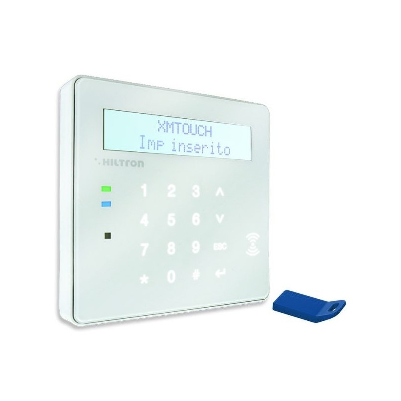 Consolle touch serie XM tasti retroilluminati bianco Hiltron XMTOUCHB