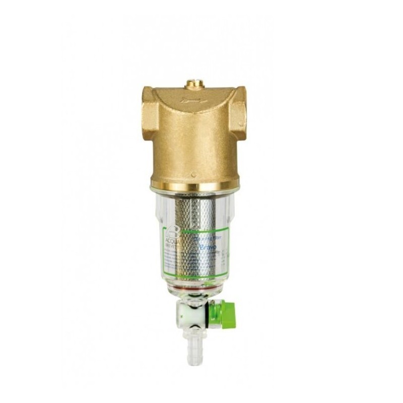Filtro manuale pulente con testata in ottone Bravo ø1/2F Acqua Brevetti FT300