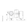 Dimensioni Termostato a contatto per tubazioni serie C01 Fantini e Cosmi C01A