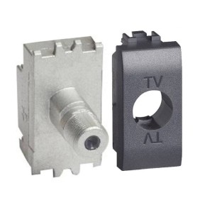 Presa coassiale TV tipo F 1 modulo BTicino Living L4202FN