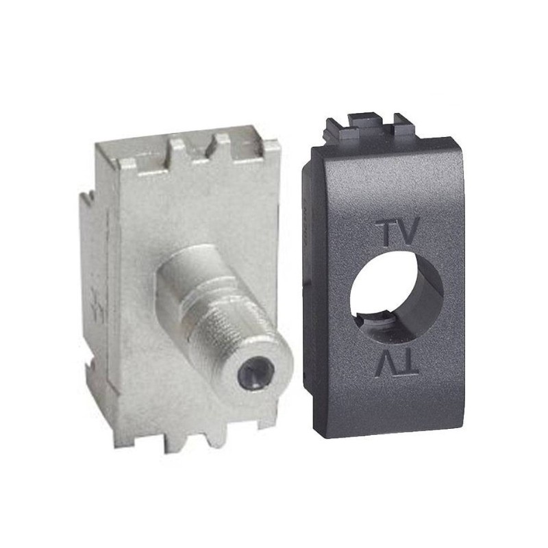 Presa coassiale TV tipo F 1 modulo BTicino Living L4202FN