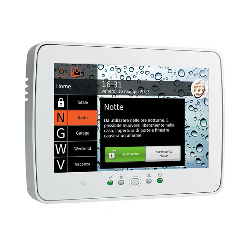 Tastiera di comando touch screen per centrali Absoluta Bentel M-TOUCH
