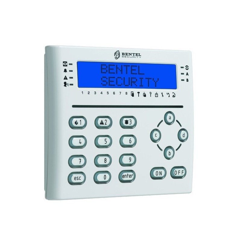 Tastiera LCD di comando per centrali Absoluta e KYO Bentel ABSOLUTA T-WHITE