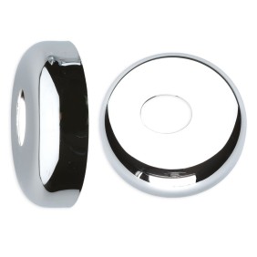 Rosone scorrevole in ottone cromato con foro ovale Luxor 30110030CF