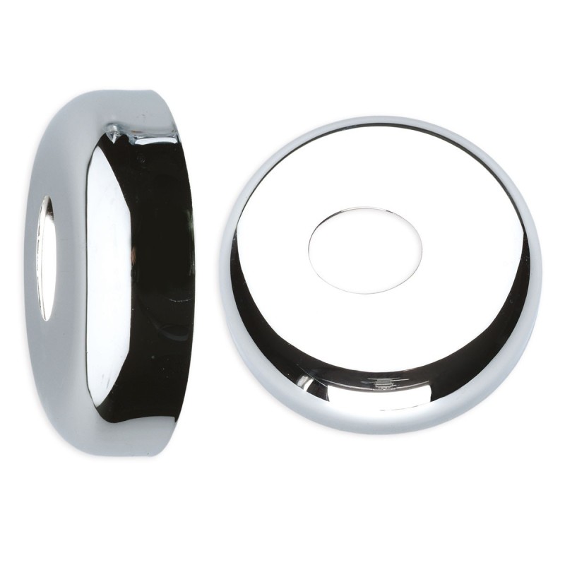 Rosone scorrevole in ottone cromato con foro ovale Luxor 30110030CF