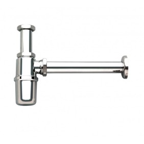 Sifone senza piletta ispezionabile con rosone INOX Luxor 93324203