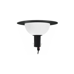 Diffusore circolare SATURNO FBT nero E27 10W per pali diametro 60mm MARECO 1033101N
