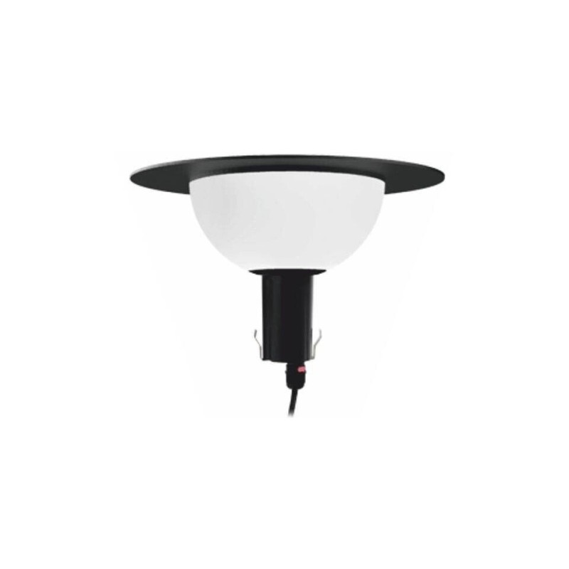 Diffusore circolare SATURNO FBT nero E27 10W per pali diametro 60mm MARECO 1033101N