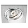 Faretto quadrato ad incasso orientabile in Alluminio Satinato 8W NOBILE 9088