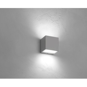 Applique BRIK bidirezionale a parete Grigia LED 4000K 2x9W NOBILE BA10/2A/4K/G