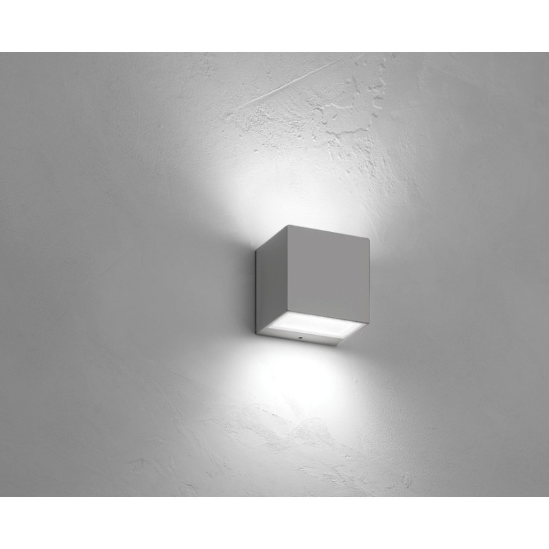 Applique BRIK bidirezionale a parete Grigia LED 4000K 2x9W NOBILE BA10/2A/4K/G