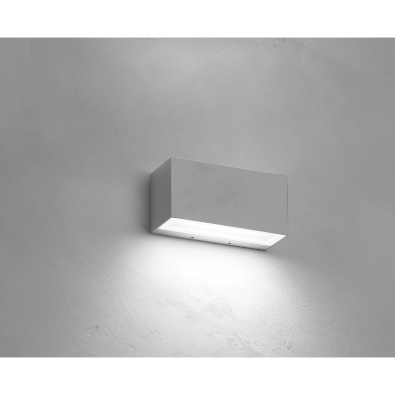 Applique BRIK mono direzionale a parete Grigia LED 4000K 15W NOBILE BA20/1A/4K/G