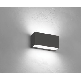 Applique BRIK bidirezionale Antracite LED 4000K 2x15W NOBILE BA20/2A/4K/A