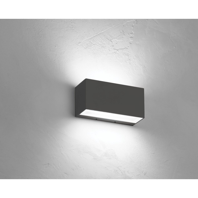Applique BRIK bidirezionale Antracite LED 4000K 2x15W NOBILE BA20/2A/4K/A