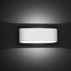 Applique DECO Alluminio a parete luce indiretta LED 3000K 7.5W NOBILE DL005/AL