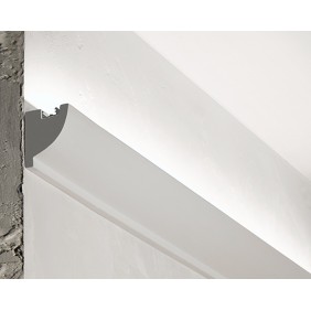 Profilo prefinito in gesso lunghezza 1 Metro con barra di alluminio per striscia LED NOBIILE P4