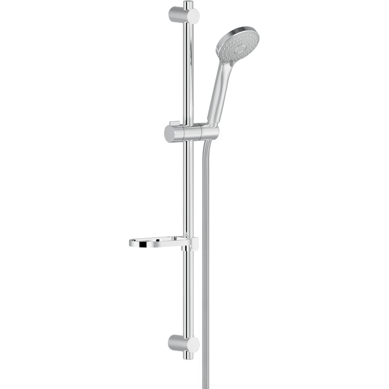 Asta per doccia con soffione a 3 getti e supporto Nobili Carlo AD140/61CR