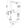 Riferimento dimensioni Miscelatore lavabo a bacinella scarico 1 1/4" Eco Nobili Carlo SEE124128/2CR
