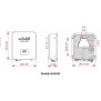 Riferimento dimensioni Inverter On-Grid Monofase ad alta efficienza 3kW IP65 EnTrade EA3KTSI
