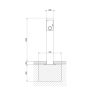 Piedistallo per Stazione di ricarica Auto Elettriche ABB 6AGC085345