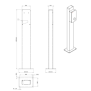 Piedistallo per Stazione di ricarica Auto Elettriche ABB 6AGC085345