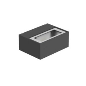 Apparecchio da parete LED 4000K Biemissione Antracite ORION H B 10W IP65 PRISMA 3105452