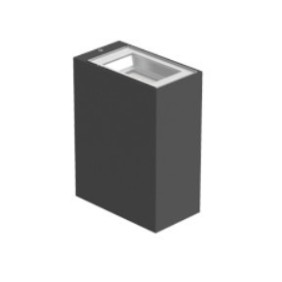 Plafoniera da parete LED 3000K Biemissione Antracite ORION V B 11W IP65 PRISMA 3105442