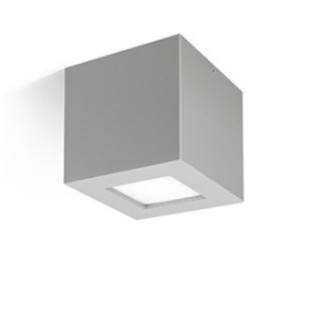 Applique Led da soffitto Quasar 10 Ceiling 6W 3000K Grigio Prisma 304487