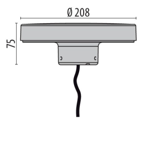 Diffusore led su palo da esterno 9.5W 3000K IP65 Prisma 306289 Misure