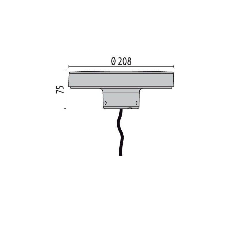 Diffusore led su palo da esterno 9.5W 3000K IP65 Prisma 306289 Misure