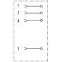 Schema elettrico Connettore M12 4 poli Femmina 4x0.75mmq Murr Elektronik 7000129010000000