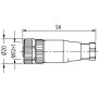 Connettore M12 4 poli Femmina 4x0.75mmq Murr Elektronik