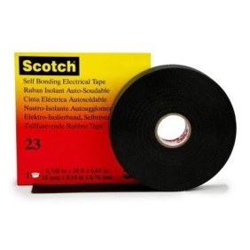 Nastro Isolante autoagglomerante Nero 19mm x 9.1m SCOTCH 23 3M 7000007286