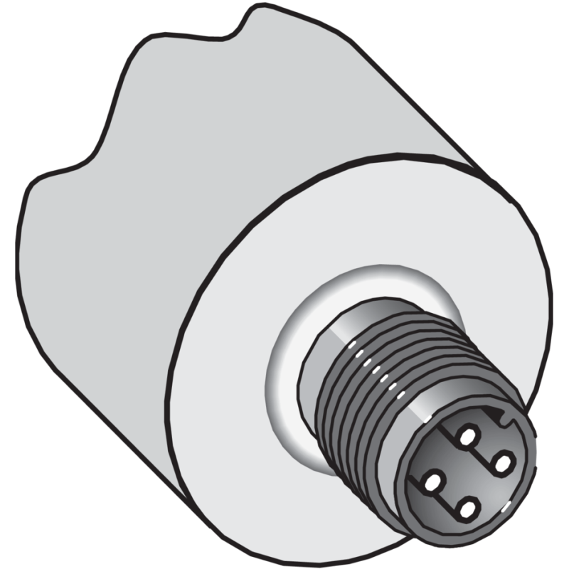 Connettore maschio M12 4 pin