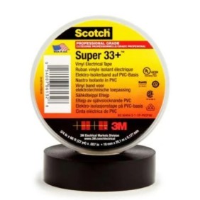Nastro Isolante adesivo Alte Temperature 19mm x 20m SCOTCH SUPER 33+ 3M 7000042541