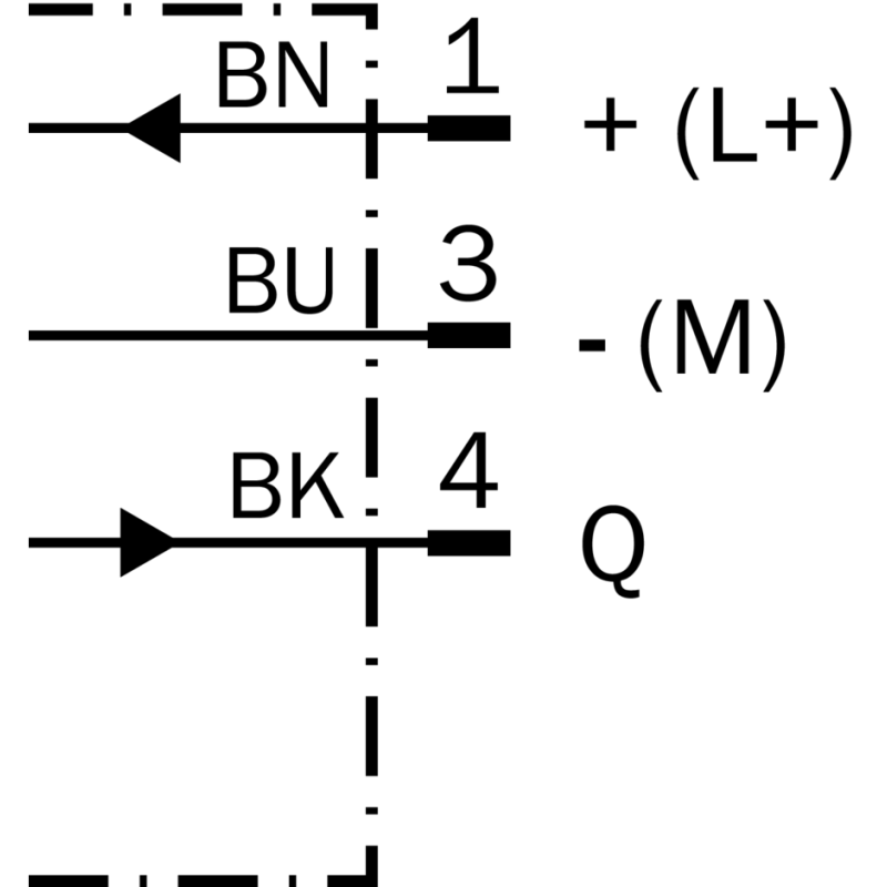 Schema elettrico Sensore fotoelettrico cilindrico a riflessione fino a 6000mm GR18S Sick 1059553