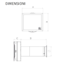 Riferimento dimensioni Aspiratore d'aria con recupero di calore HRW 30 MONO EVO HCS Vortice 0000012436
