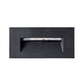 Segnapasso LED 4000K Grigio ad incasso per esterni NEW GREEN XS 5.5W SIDE E5889-LBN