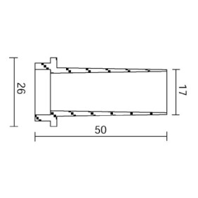Cassaforma per incasso a parete Faretti EYES BASIC A SIDE 186-5