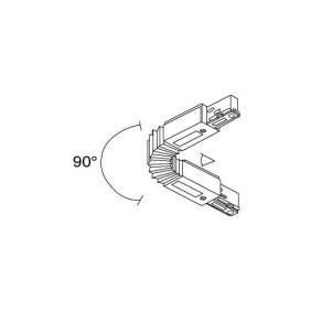 Curva Flessibile Nera 380V 16A per Binari SITRACK SIDE 990332