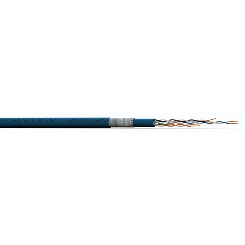Cavo UTP Cat. 5E Armato Antiroditore LSZH Blu 7.5mm 500Mt BETA CAVI BNUU5EEARMWR500