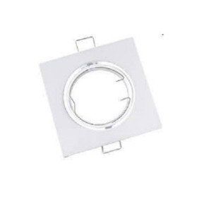 Faretto ad incasso orientabile Bianco LED 50W 230V IP20 per lampade GU10 LAMPO DIKORSQ230/BI/SL