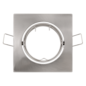 Faretto ad incasso orientabile quadrato Inox LED 50W 230V IP20 per lampade GU10 LAMPO DIKORSQ230/IN/SL