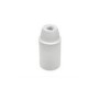 Portalampada Bianco E14 cappello filettato M10x1 250V 2A LAMPO E600L/BI