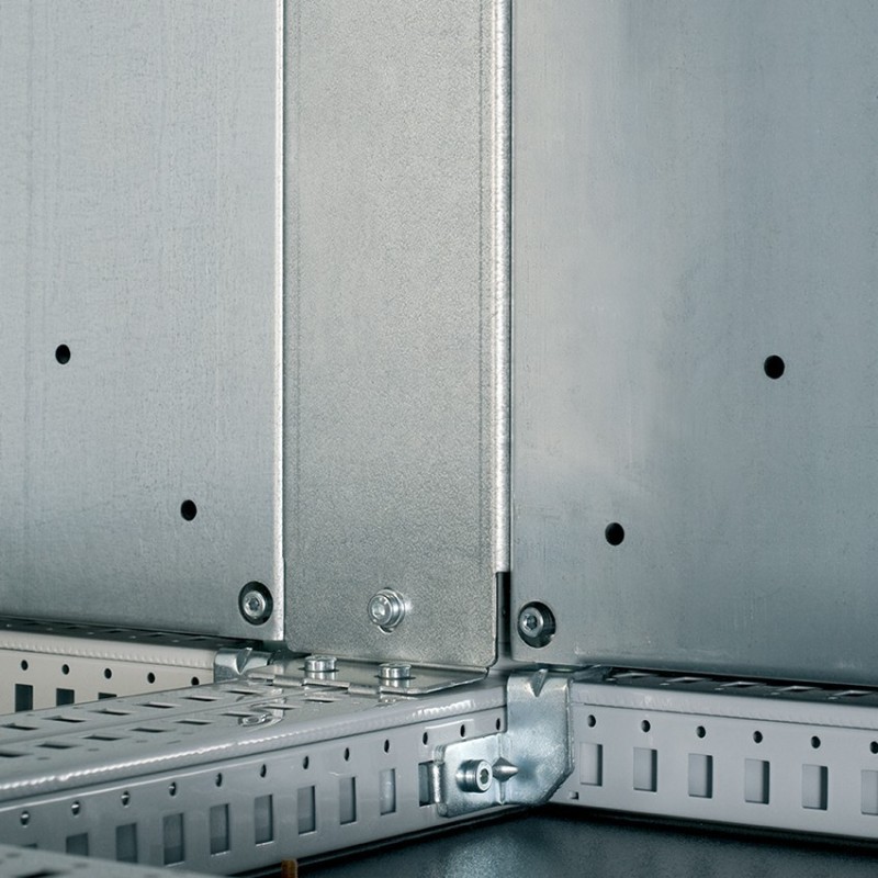 Piastra in acciaio di continuità per armadi ENUX affiancati altezza 2000mm ETA EUPN-002000