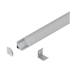 Profilo ad angolo H16 anodizzato naturale 2 metri Novalux 105408.96