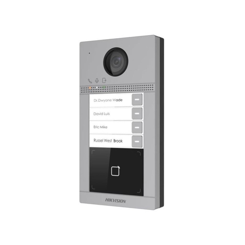 Videocitofono WiFi in metallo per esterni 2MP HD IP65 4 pulsanti HIKVISION 305302348