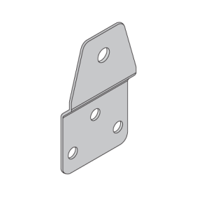 Kit 4 staffe a parete in INOX per cassette D93-A e D01-A Zanardo AG1A
